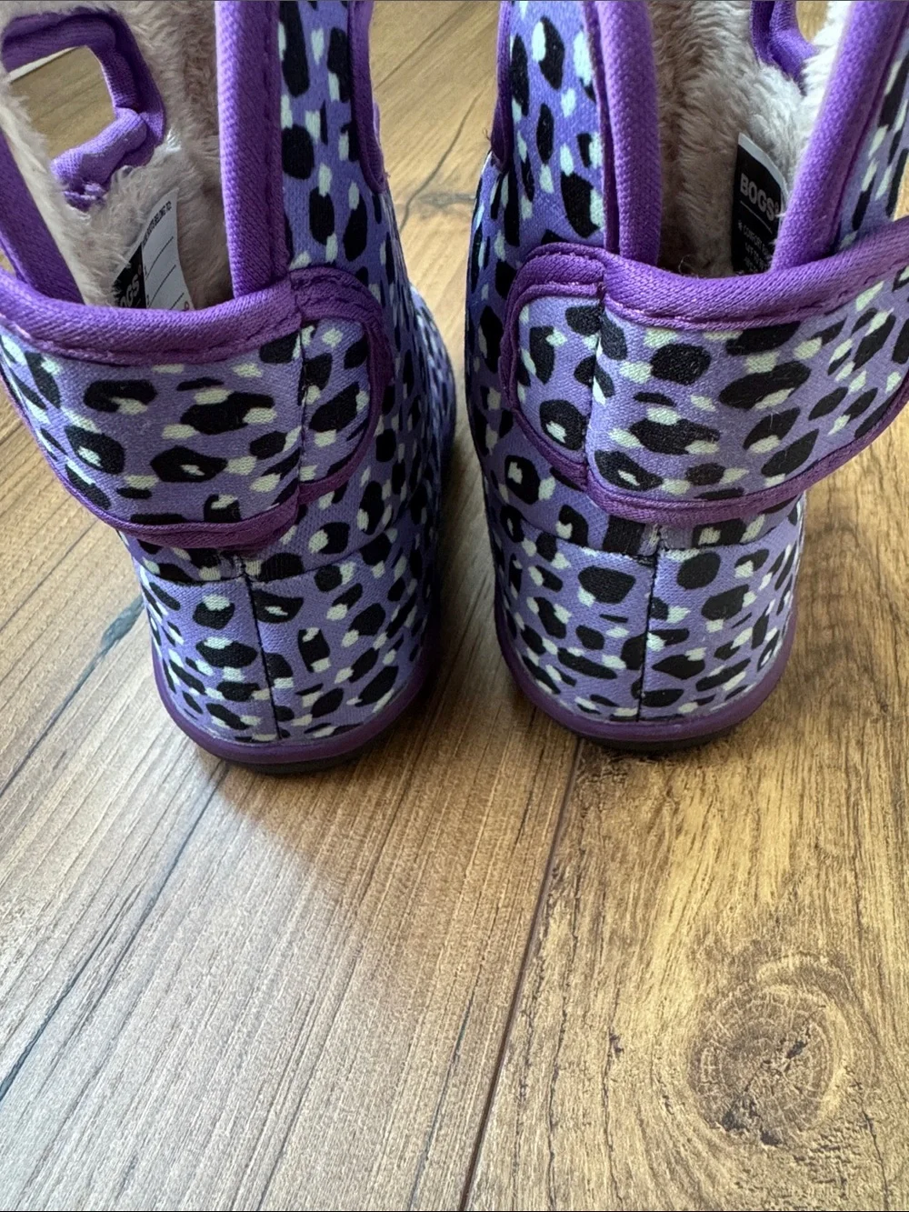Baby Bogs toddler boots, purple, size 6